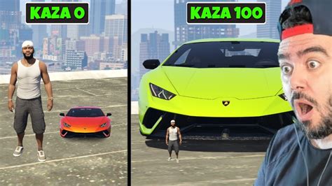 HER KAZA YAPTIĞIMDA LAMBORGHINI ARABAM DAHA DA BÜYÜYOR GTA 5 MODS