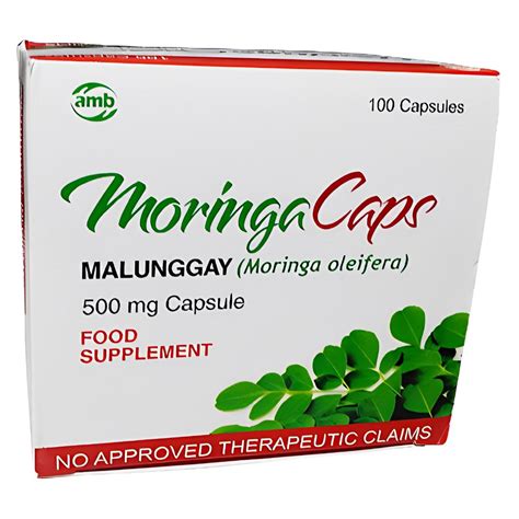 Malunggay Moringa Oleifera Food Supplement Mg S Moringa Caps