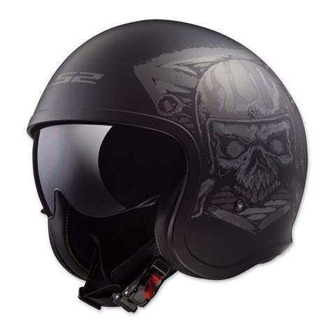 Casco Abierto Jet Black Soul Negro Mate Mica Burbuja Tienda Moto