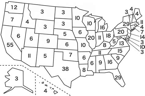 Printable Electoral College Map