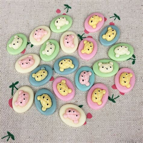 10 Pieces Mixed Color DIY Flat Back Flatback Resin Cabochons Kawaii