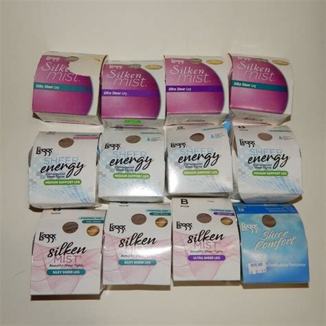 L Eggs Intimates Sleepwear 2 Leggs Sz B Nude Control Top Silken Mistsheer Energy Poshmark