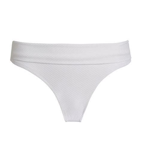 Womens Heidi Klein White Foldover Bikini Bottoms Harrods CountryCode