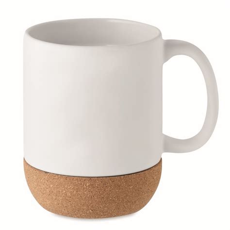 Taza de cerámica mate con base de corcho Desde 3 06