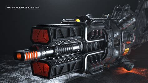 Artstation Sci Fi Heavy Gun