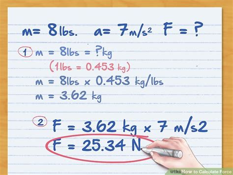 How To Calculate Force 6 Steps With Pictures Wikihow