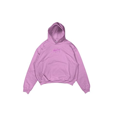 OVERSIZED BABY PINK BASIC HOODIE