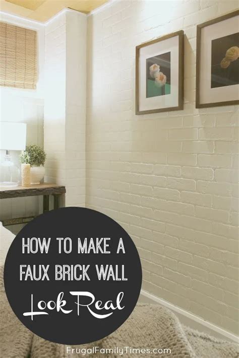 How To Make A Wall Of Faux Bricks Look Real And How To Hide Seams In