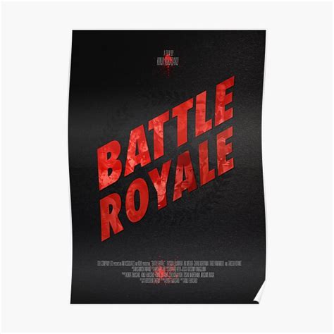 "Movie Poster - "BATTLE ROYALE"" Poster by Hydrology | Redbubble