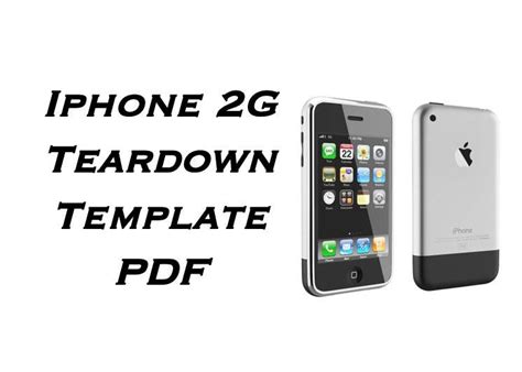 Apple iPhone 2G Teardown Template PDF - Etsy