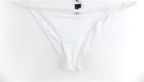 Kendall Kylie Bikini Triangle Mesh Bottom White Walmart