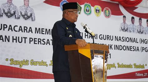 Infopublik Peringatan Hari Guru Nasional Dan Hut Ke Pgri Di Tidore