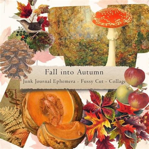 Autumn Aesthetic Vintage Images for Junk Journals, Paper Crafts ...