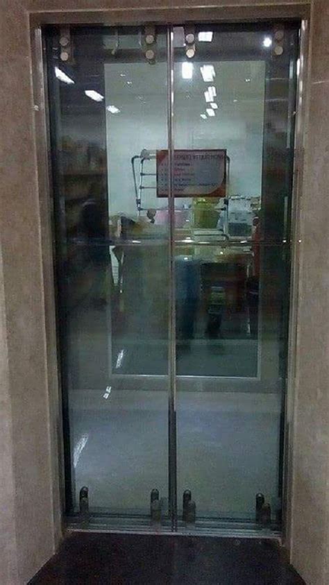 Center Opening Glass Elevator Door Telescopic At Rs 1150000 In Hyderabad