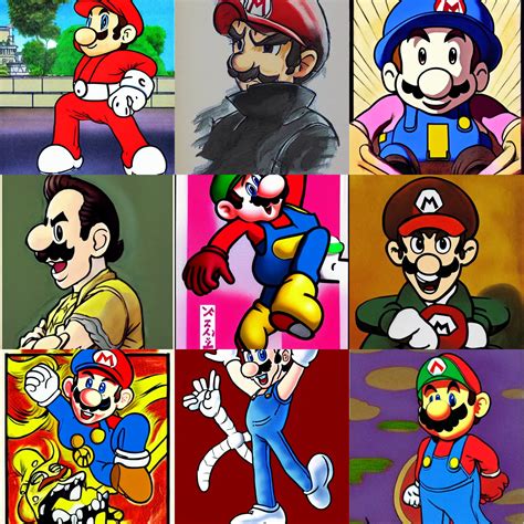 Mario Art By Hirohiko Araki Stable Diffusion Openart