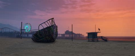 Wallpaper Video Games Sunset Sea Bay Sand Sky Vehicle Beach