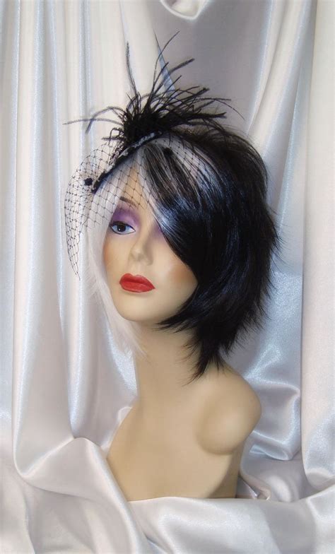 Cruella Deville Wig And Hat Cruella Deville Fascinator Etsy