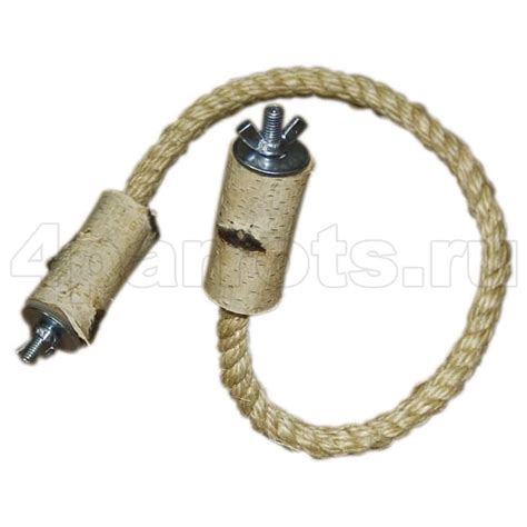 Джутовая жердочка для попугая, 80 см