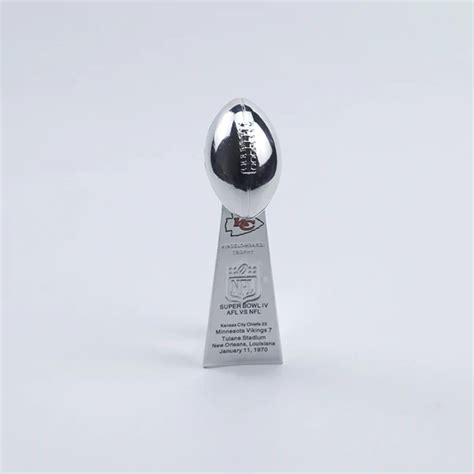 Kansas City Chiefs Vince Lombardi Super Bowl replica trophy 10cm - MVP Ring