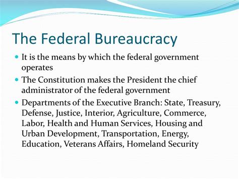 PPT - Government at Work: The Bureaucracy PowerPoint Presentation, free ...