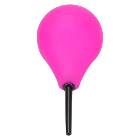 Zerodis Ampoule De Lavement Silicone Enema Bulb Professional Purple Soft Flexible Anal Cleaning