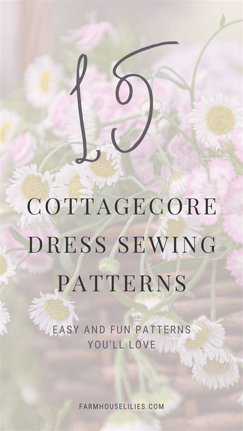 Cottagecore Dress Sewing Patterns For Your Wardrobe