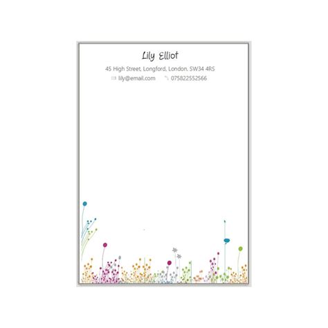 Color Writing Paper Etsy