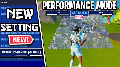 The Best New Settings For Fortnite Performance Mode How To Double Fps Youtube