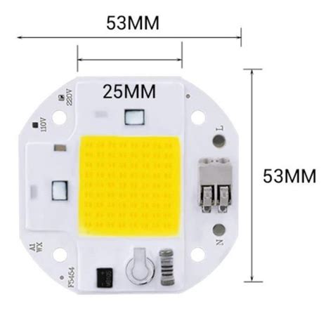 Led Cob Alta Potencia 100w 110vac Luz Blanco Frío MercadoLibre