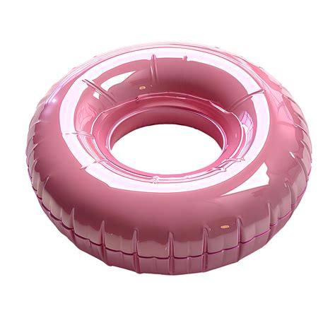 Pink pool float . Pink plastic pool float top view . Pool float for