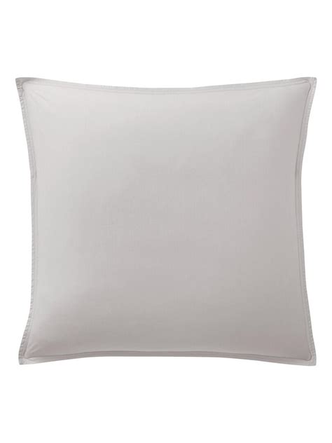 Taie d oreiller 100 Percale de Coton Lavé 80 fils Gris clair Kiabi