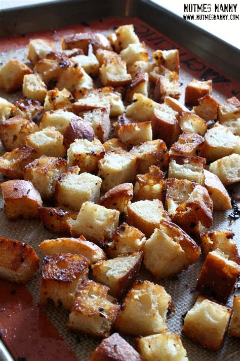 Homemade Croutons From Whole Wheat White Or Any Leftover Bread Artofit