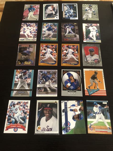 Lot Of Sammy Sosa Cards Rookie Card Fleer Upperdeck Topps Ebay