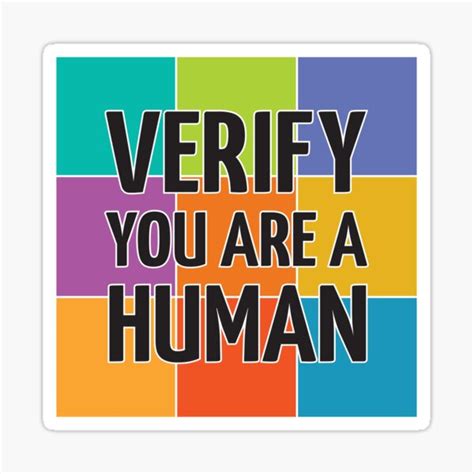 verify    human sticker  sale  jeff jones redbubble