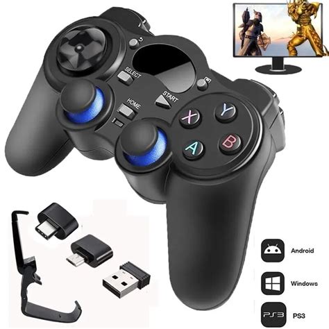 Mando De Juego G Joystick Inal Mbrico Android Con Conversor Otg Para