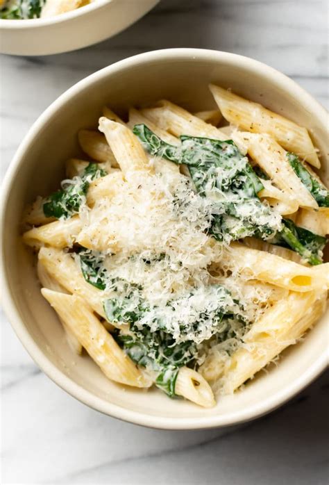 Creamy Spinach Pasta • Salt And Lavender