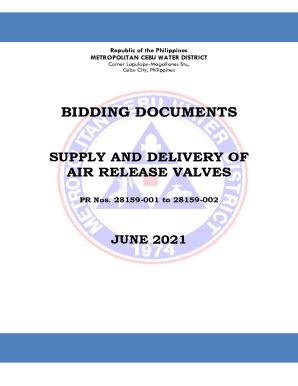 Fillable Online Invitation To Bid For The Supply And Delivery Of Air