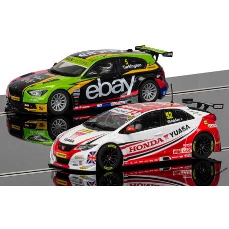 Scalextric C3694A BTCC Champions Twin Pack BMW 125 Series 1 Honda Civic