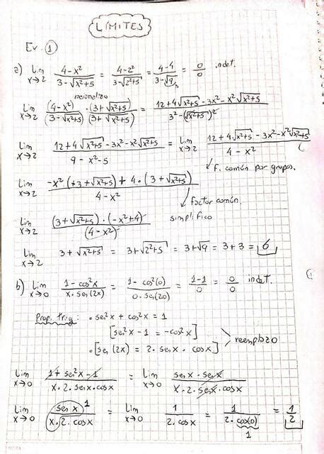 Ejercicios Resueltos De L Mites El Rinc N De La Ingenier A Udocz