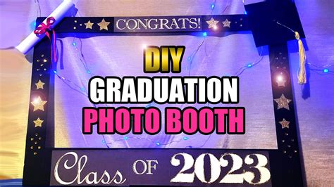 DIY Graduation Photo Booth Frame (FREE PRINTABLE PATTERN) - Gina Tepper