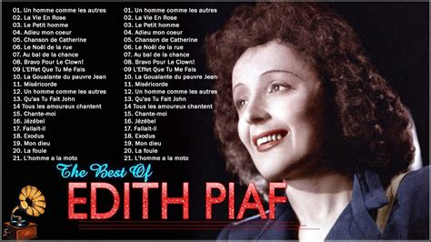 Edith Piaf Best Of Collection Edith Piaf Les Meilleures Chansons