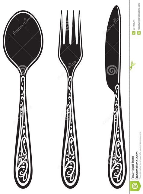 Fancy Fork Clipart