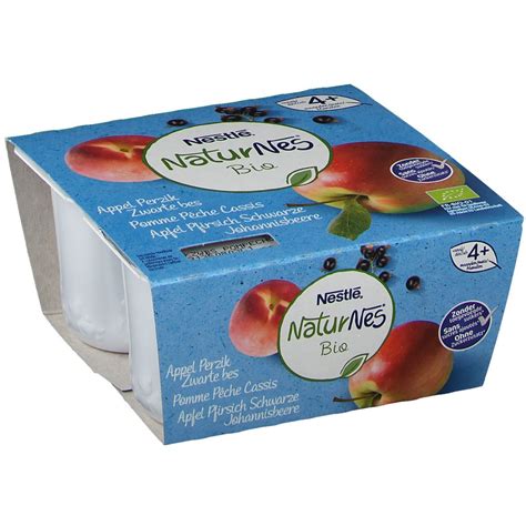 Nestl Naturnes Bio Pomme P Che Cassis X G Redcare Pharmacie