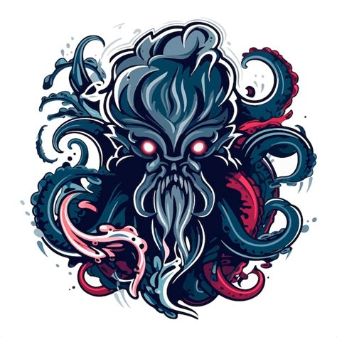 Premium Vector Kraken Octopus Squid Mascot Sport Gaming Esport Logo