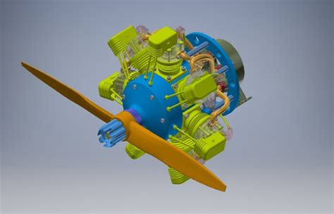 Modelo 3d Radial Engine 3d Model Turbosquid 1993169