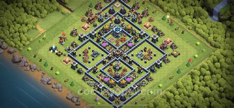 Trophy Defense Base Th13 With Link Legend League Hybrid Clash Of