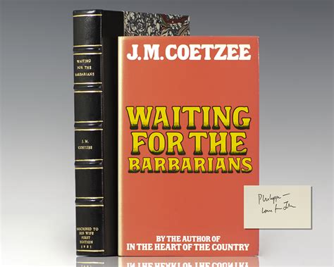 Waiting for the Barbarians. - Raptis Rare Books | Fine Rare and ...