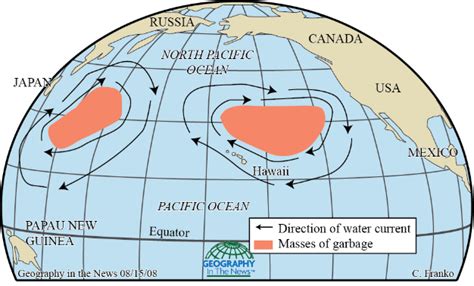 The Great Pacific Garbage Patch Map