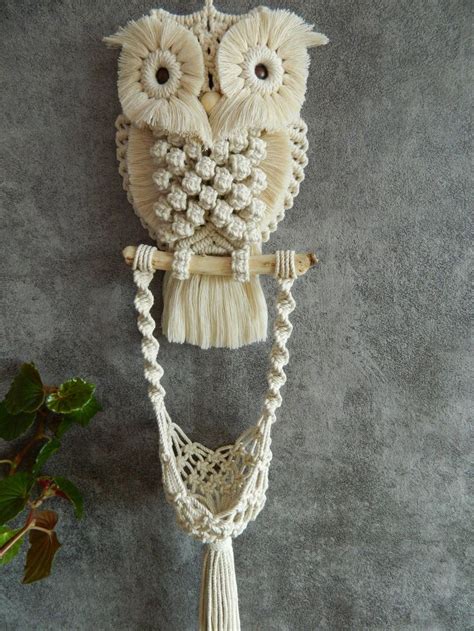 Do It Yourself Kits Macrame Plant Hanger Kit Macrame Owl Etsy Canada