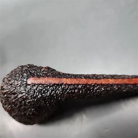 Castello Sea Rock Briar KKK Rusticated Estate Briar Pipe Italian